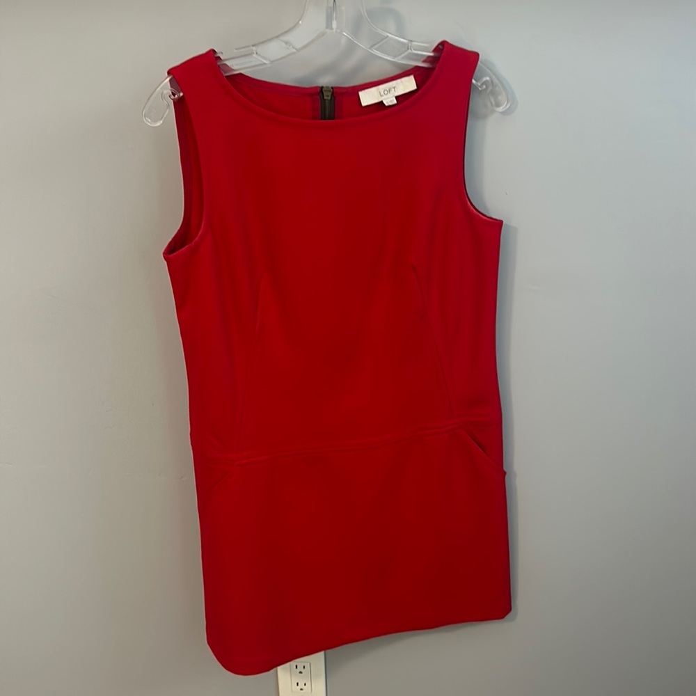Ann Taylor Loft Red Dress